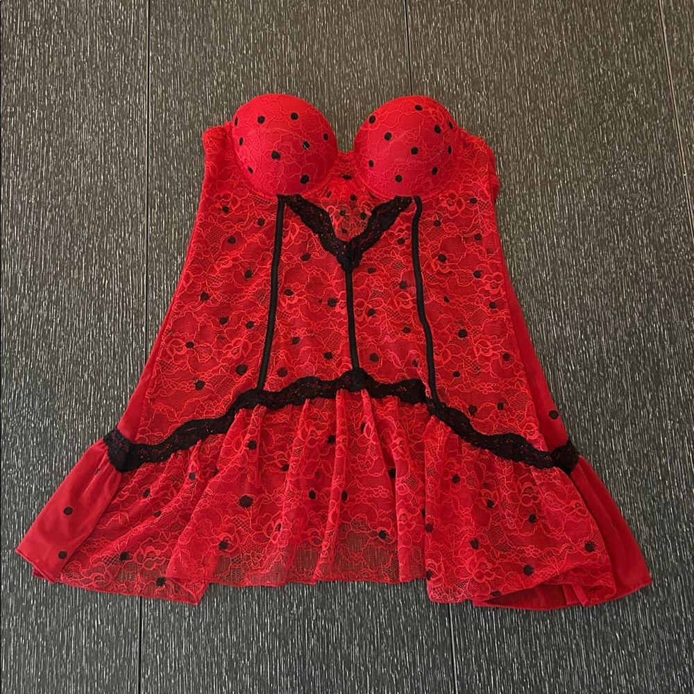 Strapless lingerie dress